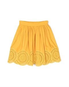 Юбка с английской вышивкой, желтый Stella mccartney kids