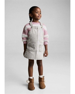 Платье из денима, цвет Grey Denim Mango kids