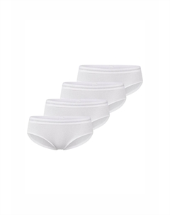 Трусы-брифы 4ER PACK LIFE, белый Schiesser