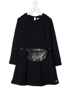 Платье с поясной сумкой, синий Lanvin enfant