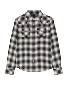 Рубашка в клетку, черный Ralph lauren