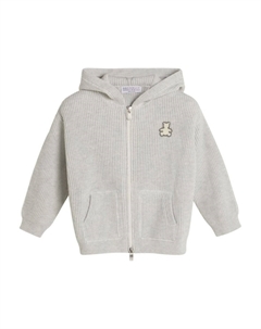 Kids кашемировое худи, серый Brunello cucinelli