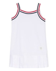 Kids платье мини с полосками RWB, белый Thom browne