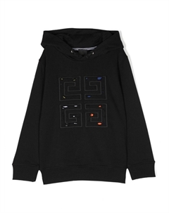 Kids худи с нашивкой 4G, черный Givenchy