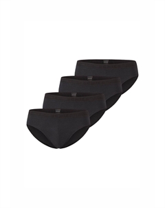 Трусы-брифы 4ER PACK, черный Schiesser