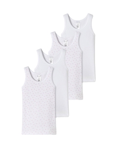 Нижняя рубашка 4ER PACK, белый Schiesser