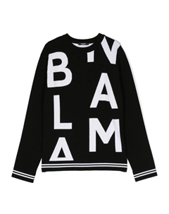 Kids джемпер с логотипом, черный Balmain