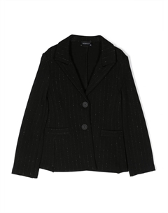 Однобортный пиджак, черный Monnalisa