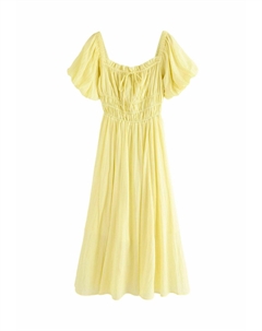 Платье макси PUFF SLEEVE - REGULAR FIT, желтый Next