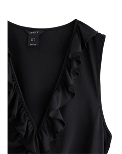 Топ WITH FRILL DETAILS, черный Lindex
