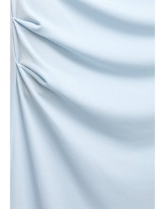 Юбка-колокол WITH SIDE MIDI, светло-голубой Pull & bear