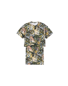 Платье с короткими рукавами, мультиколор Kenzo