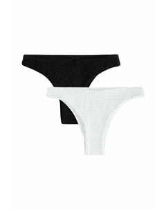 Плавки бикини SHIRRED BRAZILIAN 2 PACK, черный Next