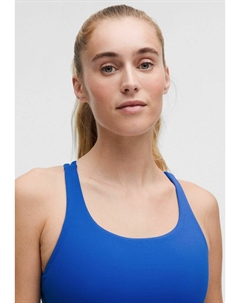 Спортивный бюстгальтер средней поддержки ENERGY LONGLINE, синий Lululemon