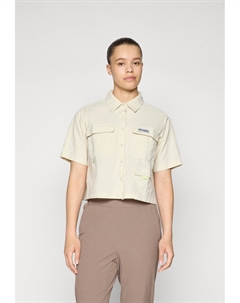 Блузка на пуговицах PFG OPEN WATER SHORT SLEEVE SHIRT, цвет Stone Columbia