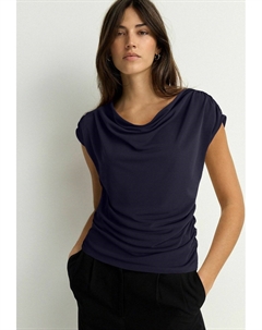 Рубашка с принтом DRAPED REGULAR FIT, синий Next