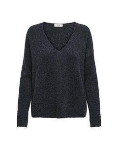 Свитер ELANORA V-NECK NOOS, темно-синий Jdy