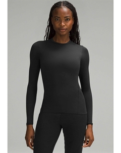 Рубашка с длинными рукавами NULU CREWNECK LONG SLEEVE, черный Lululemon