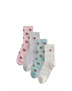 Носки 4 PACK, фуксия Next