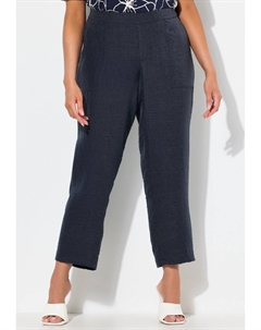 Брюки TEXTURED COMFORT WAIST, темно-синий Ulla popken