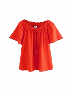 Блуза SHORT SLEEVE NECK BARDOT, красный Next