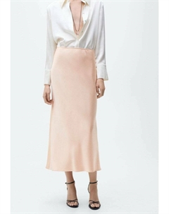 Длинная юбка, лососево-розовый Mango