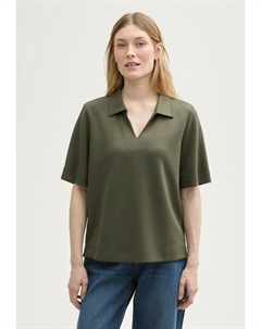 Поло MIT KRAGEN, оливковый Tom tailor