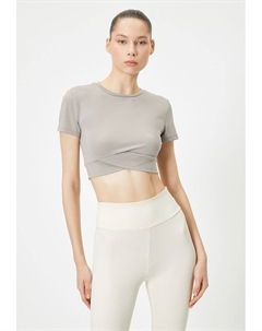 Рубашка с принтом SPORT CROP, серый Koton