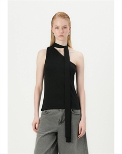 Топ ONE SHOULDER, черный Weekday