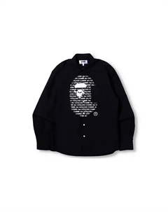 Рубашка Comme Des Garcons X Ape Head Series Рубашка унисекс, белый A bathing ape®