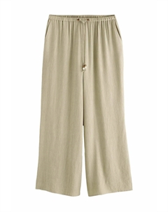 Брюки TEXTURED CRINKLE WIDE LEG, бежевый Next