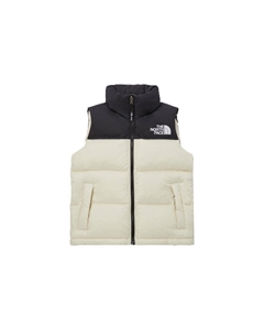Жилет унисекс молочно-белый, слоновая кость The north face