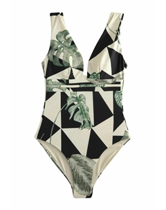 Купальный костюм PLUNGE TUMMY CONTROL, зеленый Next