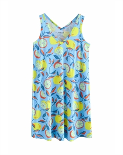 Платье из джерси REGULAR FIT SLEEVELESS V NECK SLOUCH, синий Next