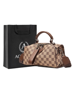 Женская сумка, Карамельный кофе (двойной ремешок) — 702398 Aokang