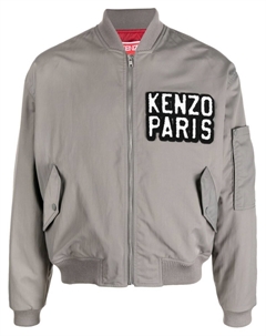 Бомбер с нашивкой-логотипом, серый Kenzo