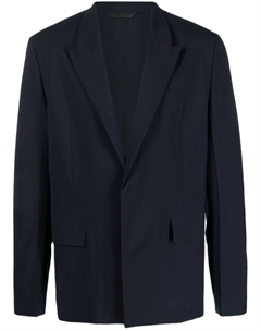 Однобортный пиджак строгого кроя, синий Givenchy