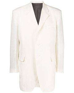 Однобортный пиджак, белый Yohji yamamoto