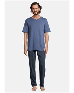Пижама HOME SET, синий Schiesser