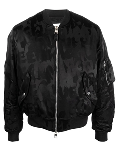 Бомбер с логотипом, черный Alexander mcqueen