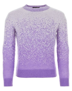 Двухцветный вязаный свитер, фиолетовый Mcm