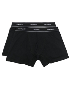 Комплект из двух боксеров с логотипом, черный Carhartt wip