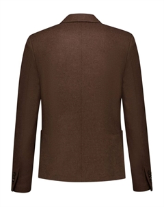 Однобортный пиджак с брошью, коричневый Lardini