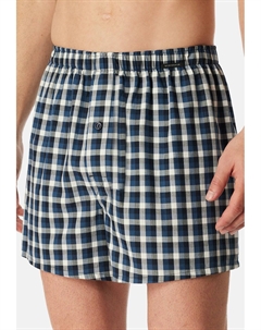 Боксеры 4ER PACK WEB, синий Schiesser