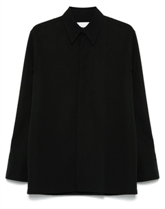 Шерстяная рубашка, черный Jil sander