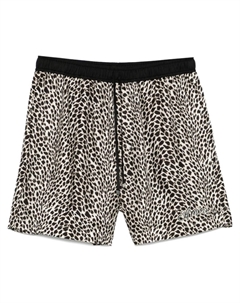 Шорты с леопардовым принтом, нейтральный цвет Amiri