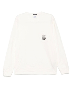 Футболка с вышитым логотипом, белый C.p. company