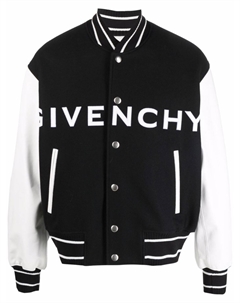 Бомбер с контрастными рукавами, черный Givenchy