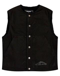 Утепленная джинсовая куртка, черный Dsquared2