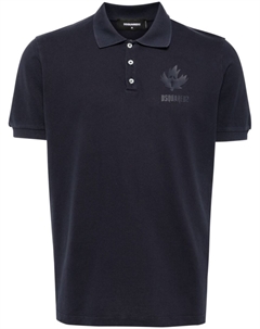 Рубашка поло с логотипом, синий Dsquared2